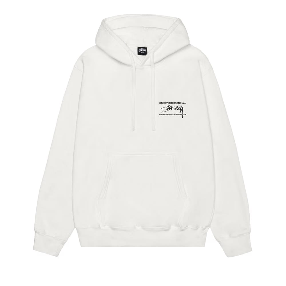 Stussy Smooth International Hoodie Pigment Dyed Natural