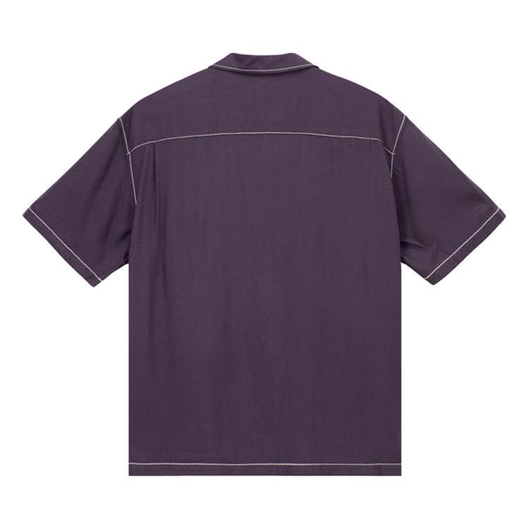 Stussy Contrast Pick Stitched Shirt Plum