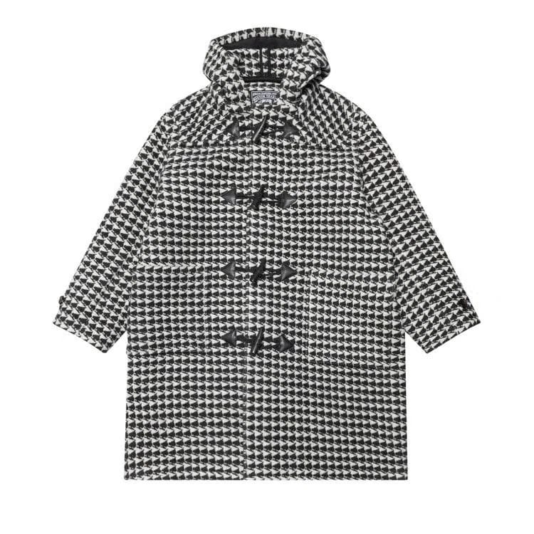 Stussy x Denim Tears Duffle Coat Black