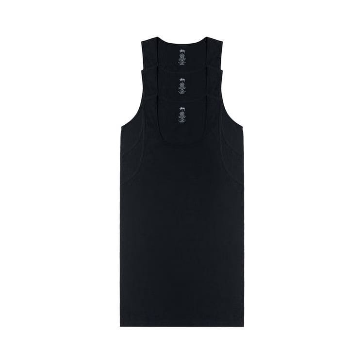 Stussy Ribbed Tank - 3 Pack Black