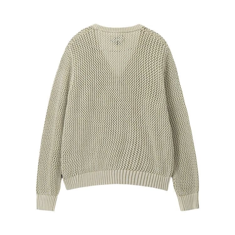 Stussy Loose Gauge Cardigan Natural