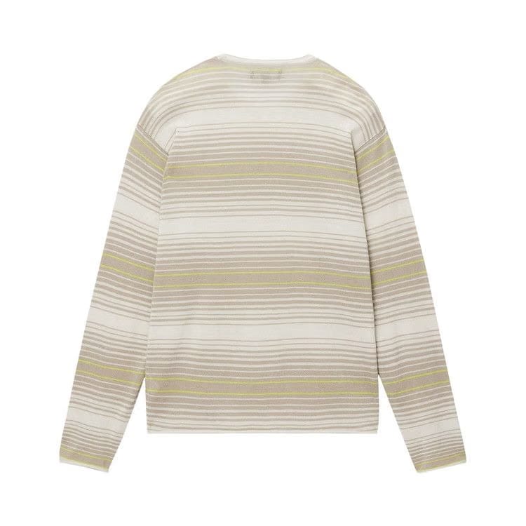 Stussy Horizontal Stripe Sweater Natural