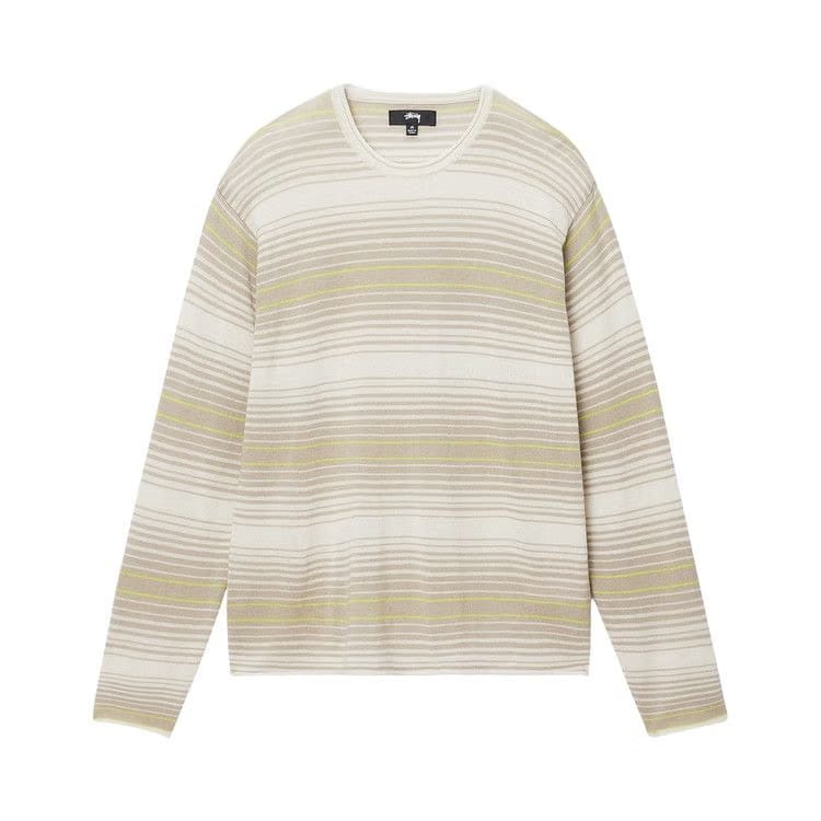 Stussy Horizontal Stripe Sweater Natural