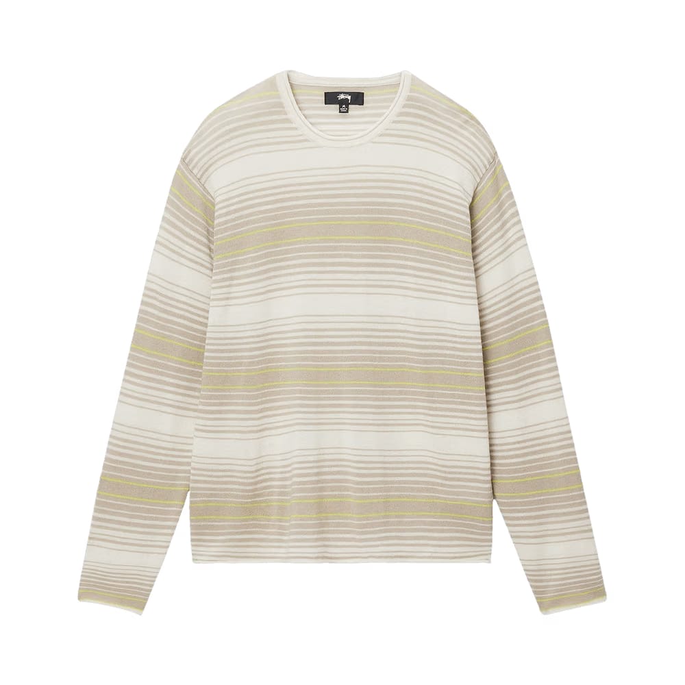 Stussy Horizontal Stripe Sweater Natural