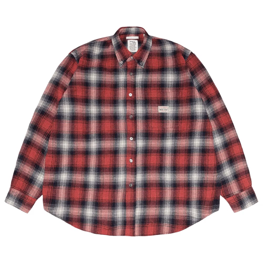 Stussy x Our Legacy Work Shop Check Shirt Red Arborist
