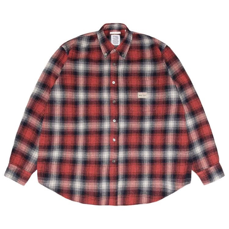 Stussy x Our Legacy Work Shop Check Shirt Red Arborist