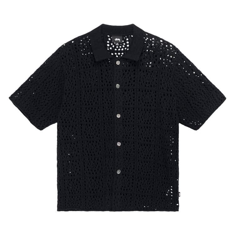 Stussy Crochet Shirt Black