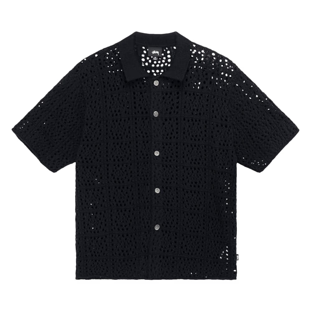 Stussy Crochet Shirt Black