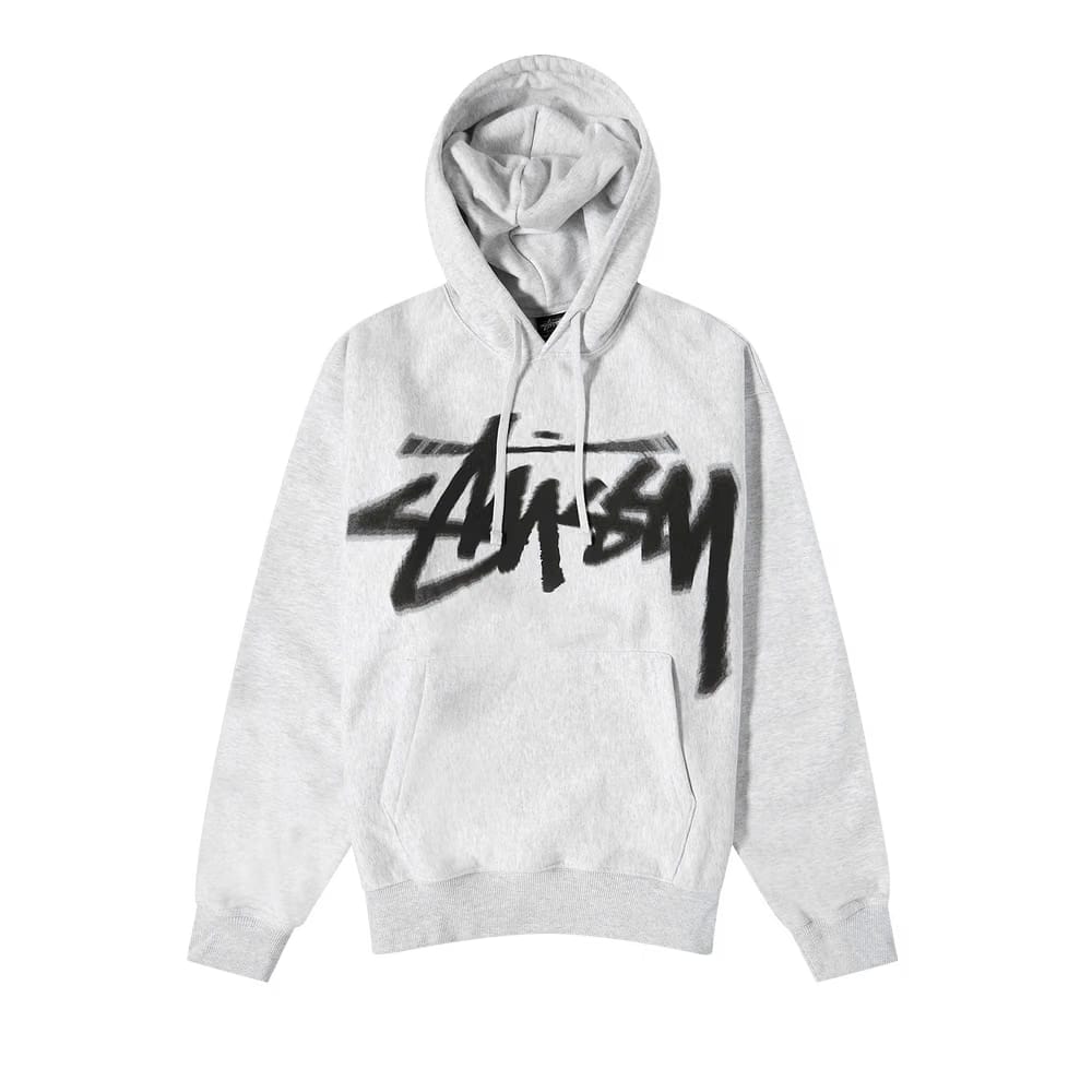 Stussy Dizzy Stock Hoodie Ash Heather