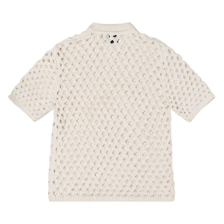Stussy Big Mesh Polo Sweater Ivory