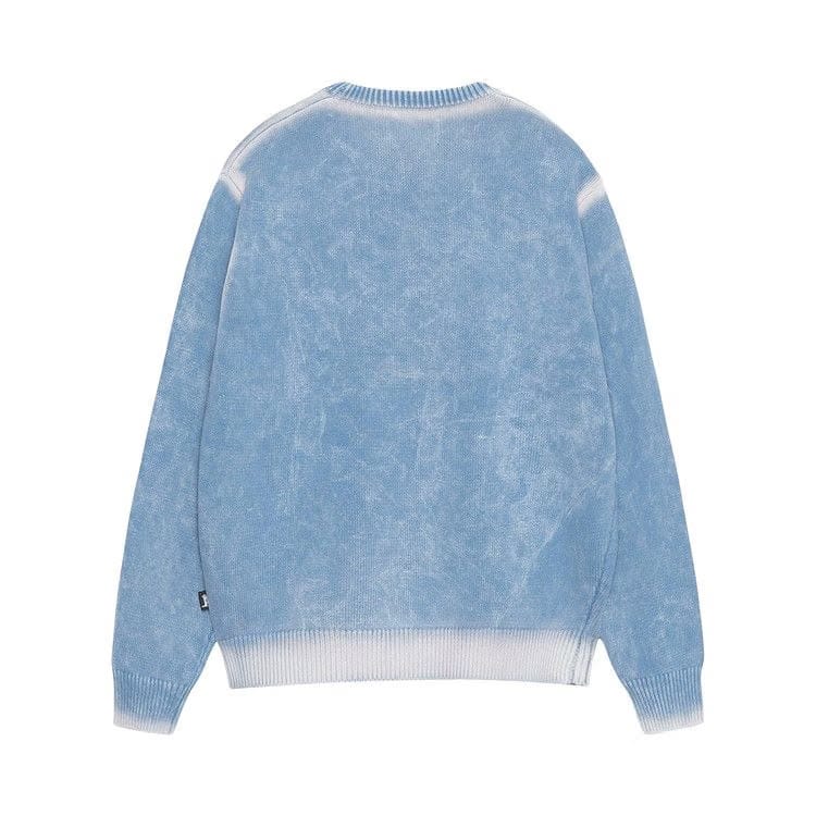 Stussy Faded Knit Crew Blue