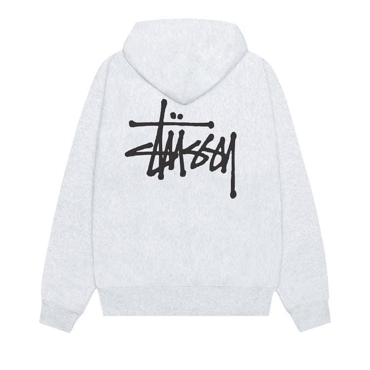 Stussy Basic Zip Hoodie Ash Heather