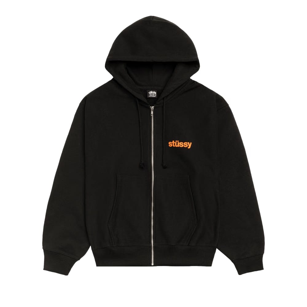 Stussy Built Tough Zip Hoodie Black
