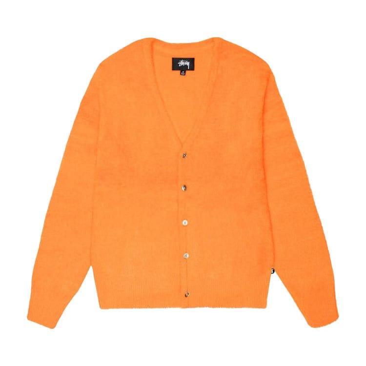 Stussy Shaggy Cardigan Red Orange