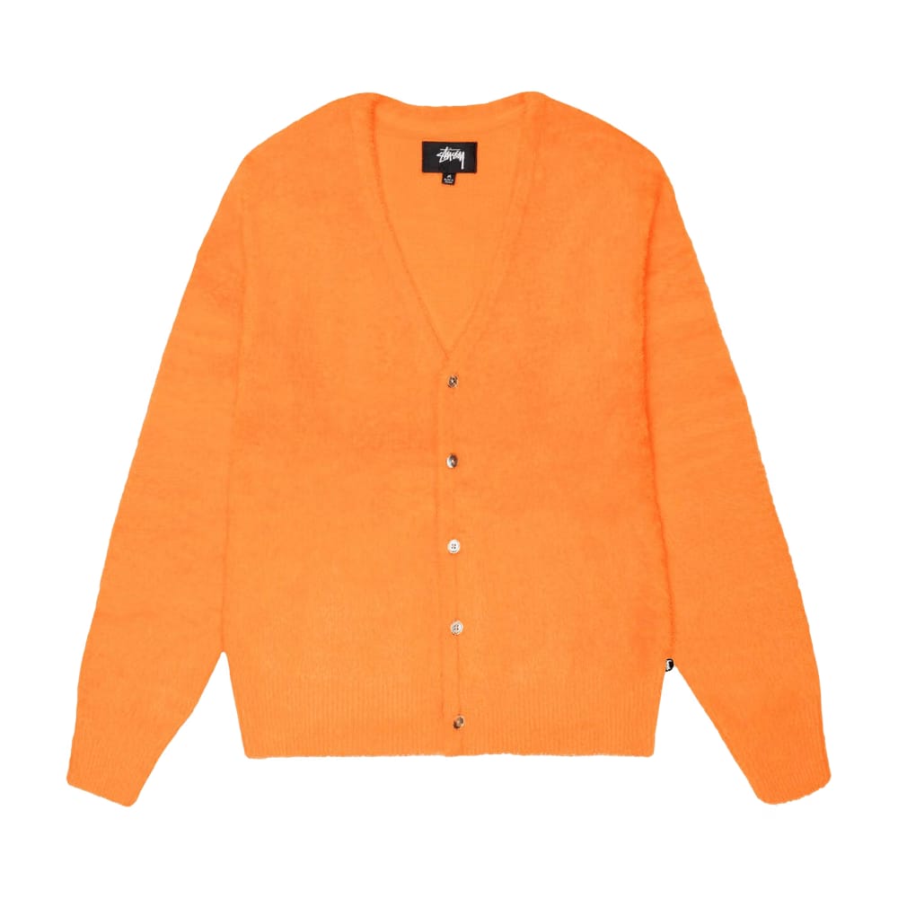 Stussy Shaggy Cardigan Red Orange