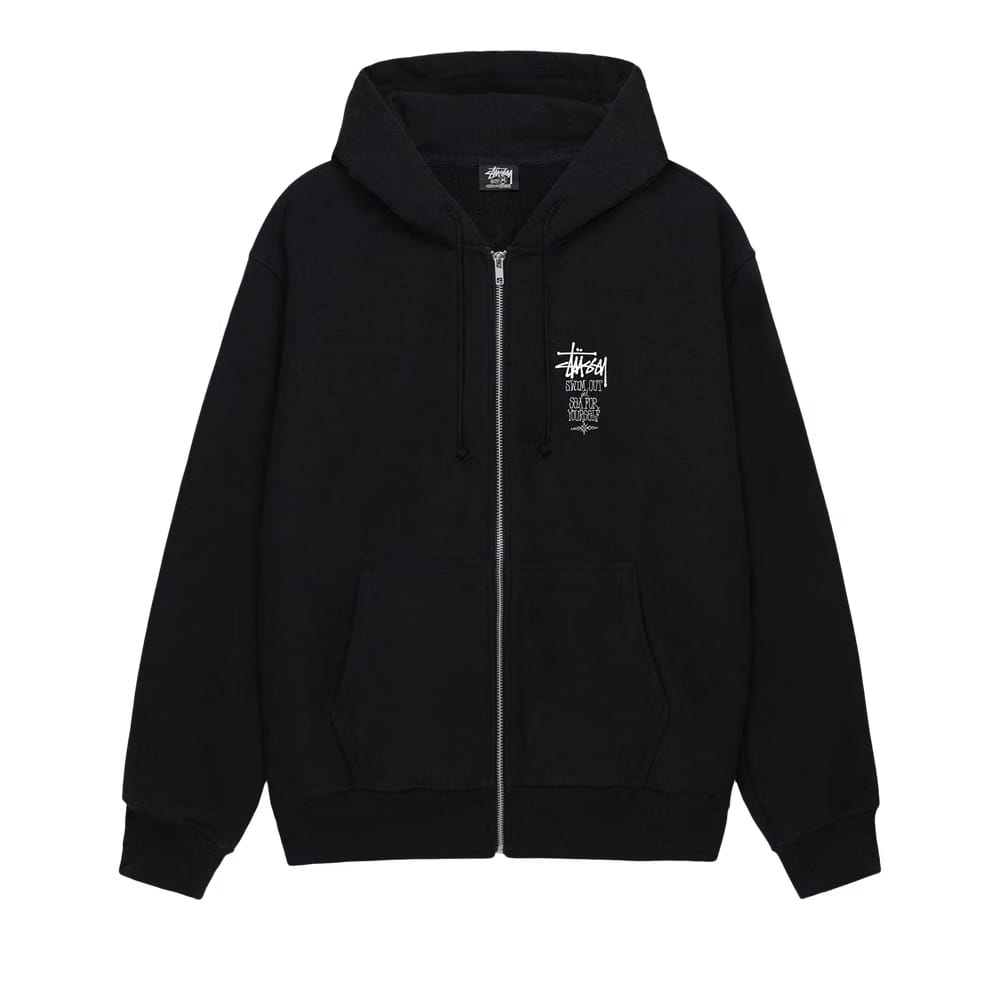 Stussy Swim Out Zip Hoodie Black