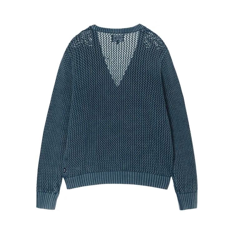 Stussy Loose Gauge Cardigan Blue