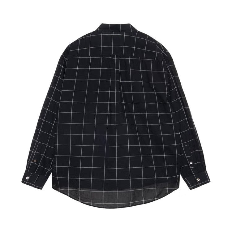 Stussy Light Weight Classic Shirt Black Windowpane