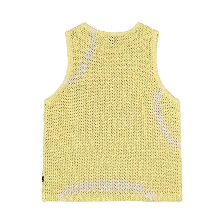 Stussy O'Dyed Heavyweight Mesh Tank Tie Dye Yellow