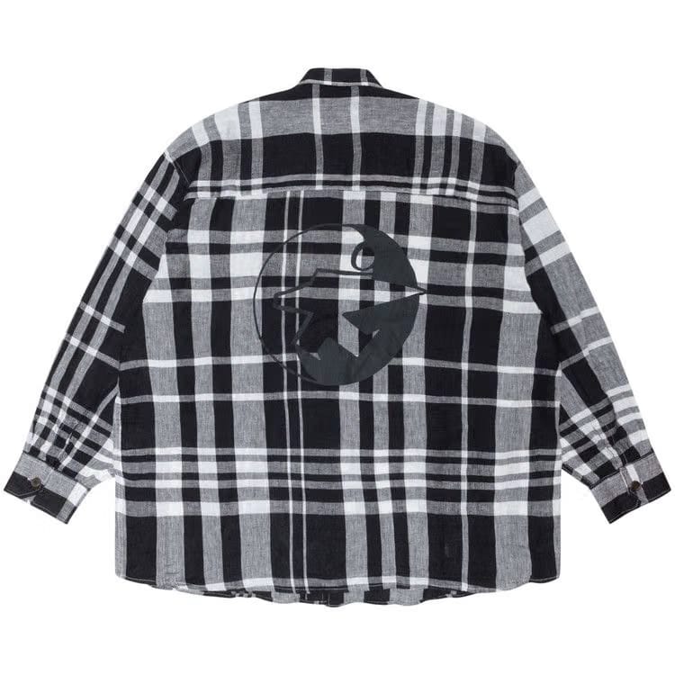 Stussy x Our Legacy Work Shop Borrowed Shirt Bold Check Linen