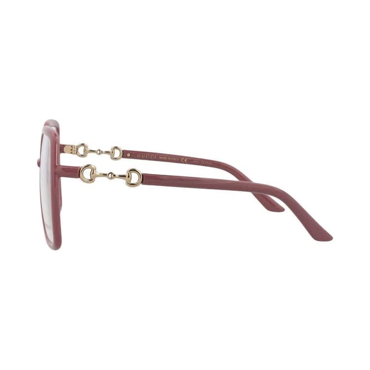 Gucci Geometric Eyeglasses Pink/Transparent
