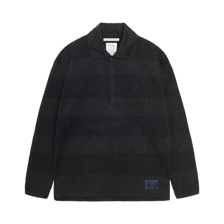 Stussy x Our Legacy Work Shop Rugby Mud Overdye Stripe