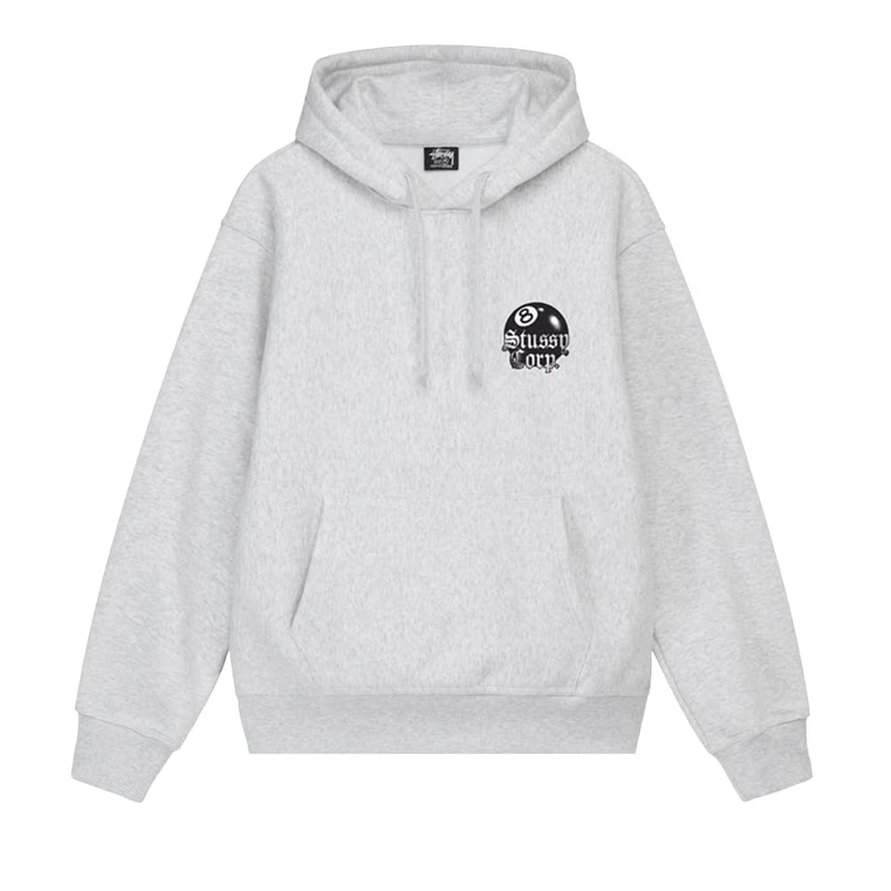 Stussy 8 Ball Corp. Hoodie Ash Heather