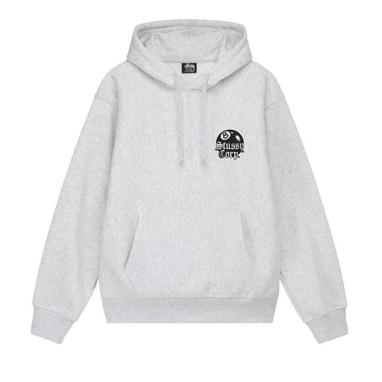 Stussy 8 Ball Corp. Hoodie Ash Heather