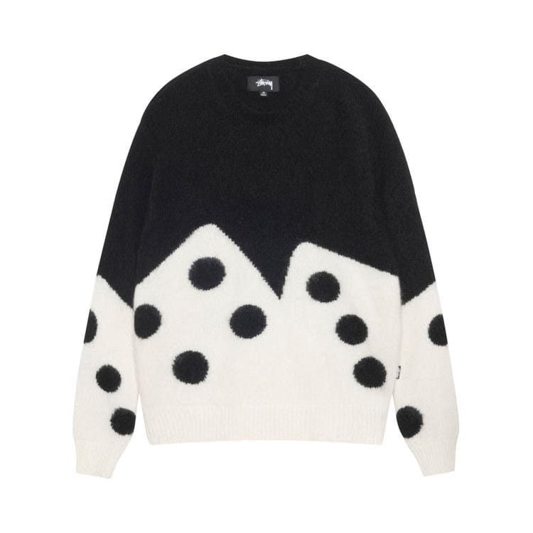 Stussy Dice Fuzzy Crew Black