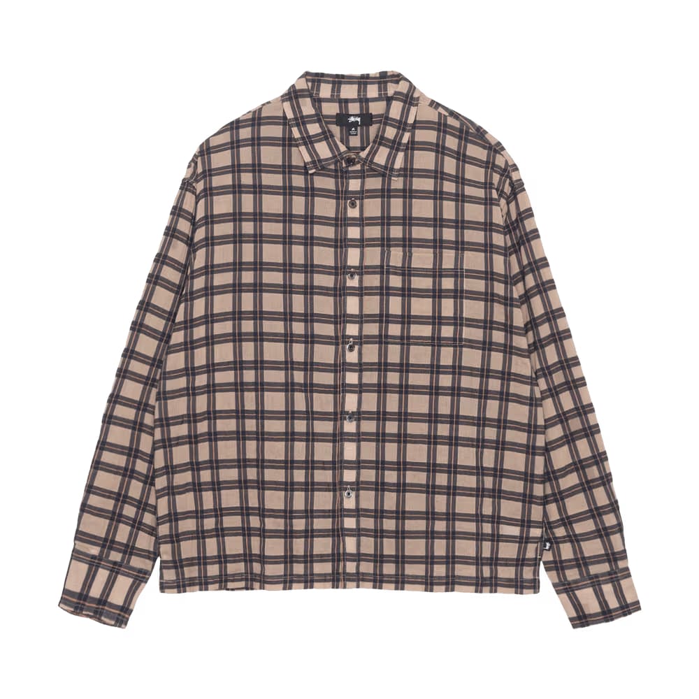 Stussy Sonoma Plaid Shirt Tan