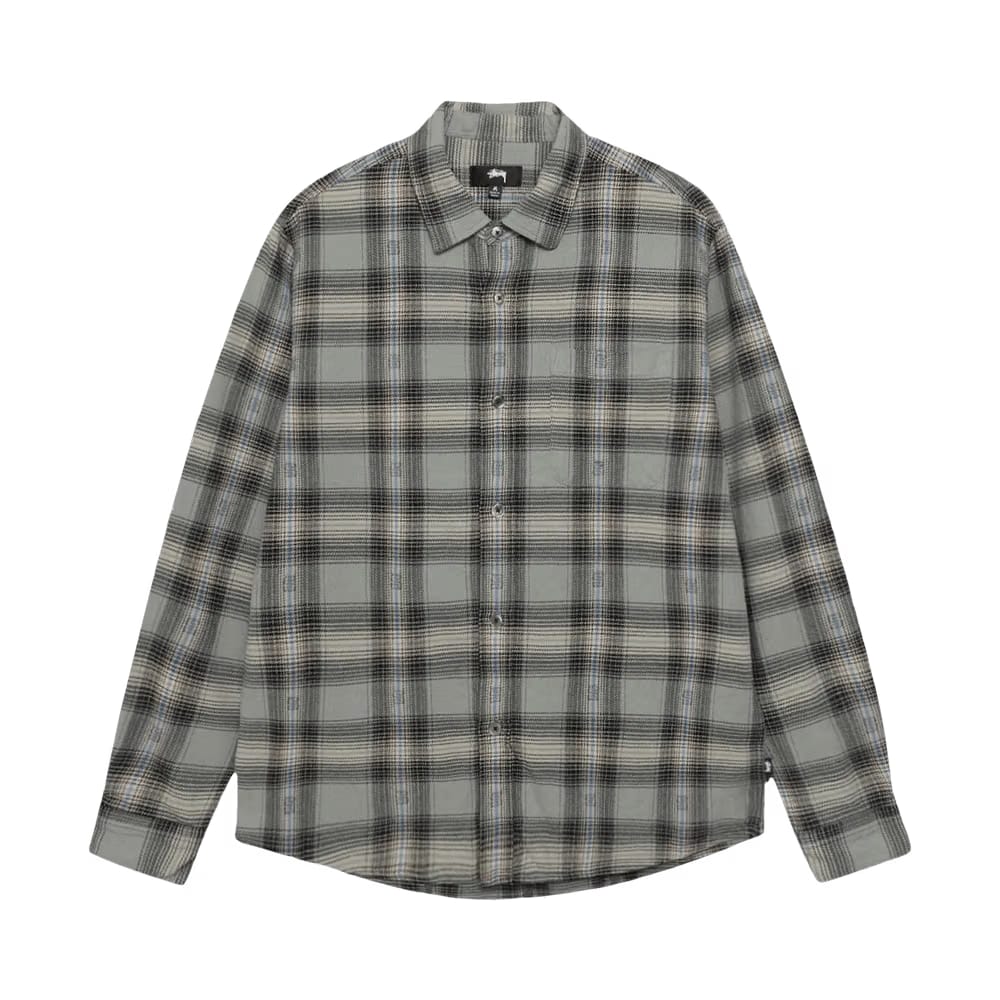 Stussy Motif Plaid Shirt Grey