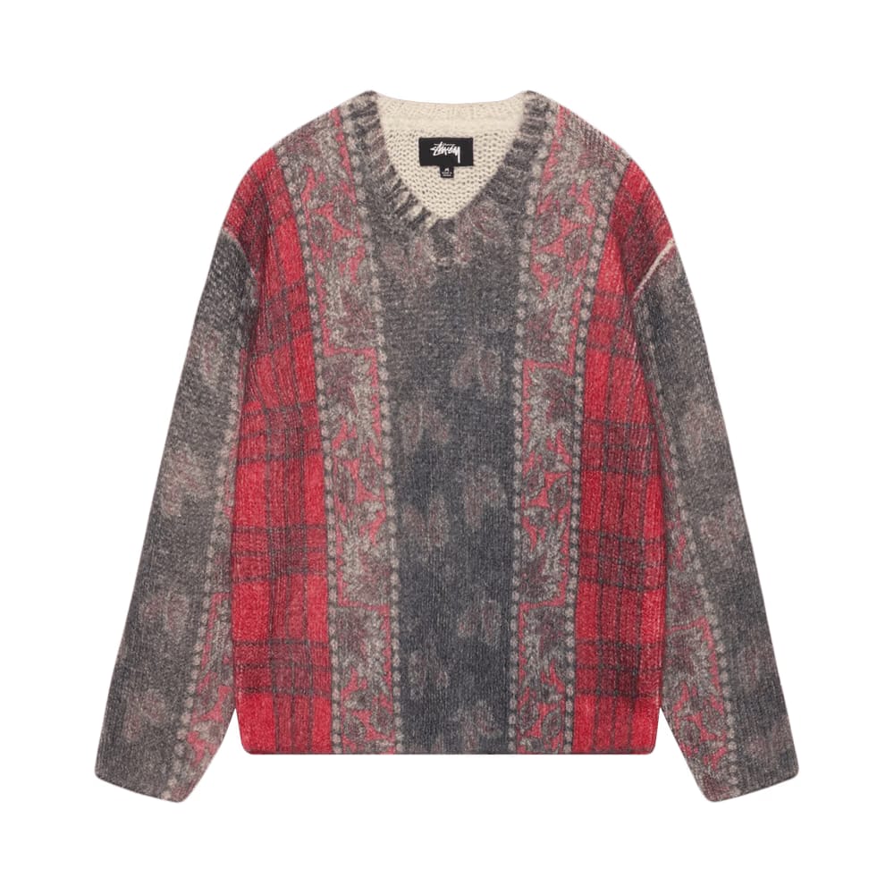 Stussy Mixed Print Alpaca Sweater Multicolor