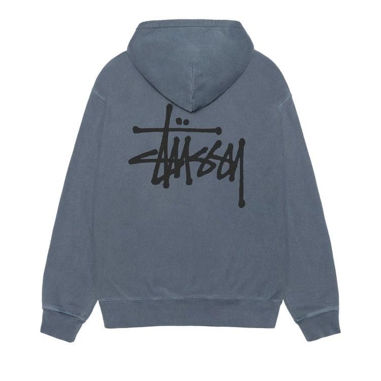 Stussy Basic Hoodie Pigment Dyed Navy
