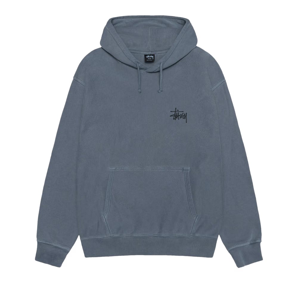 Stussy Basic Hoodie Pigment Dyed Navy
