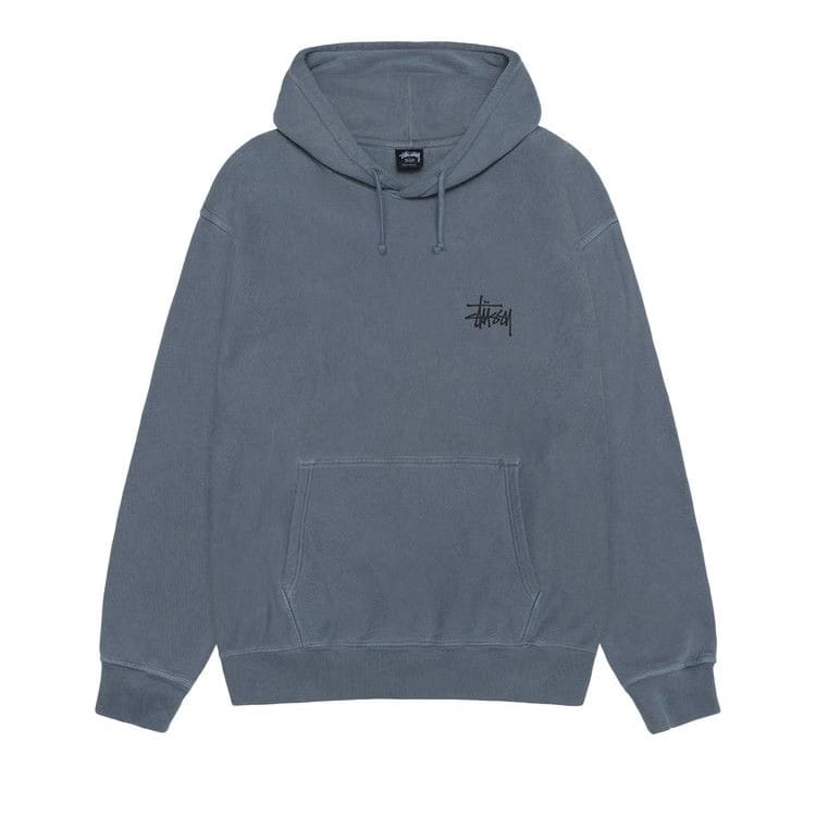Stussy Basic Hoodie Pigment Dyed Navy