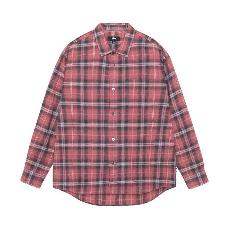 Stussy Beach Plaid Shirt Red