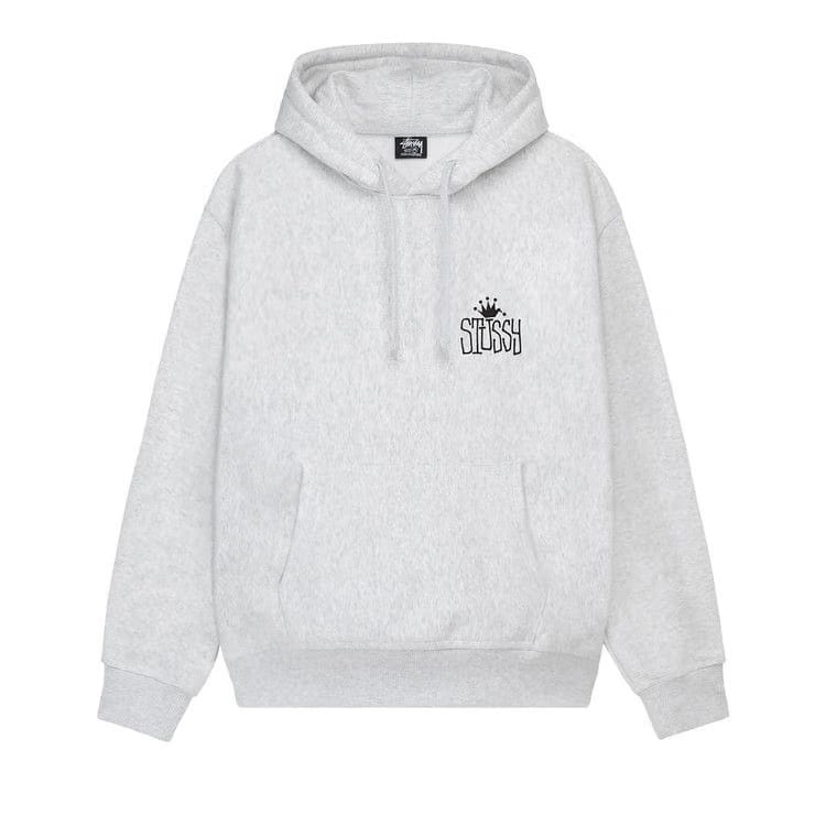 Stussy Crown International Hoodie Ash Heather
