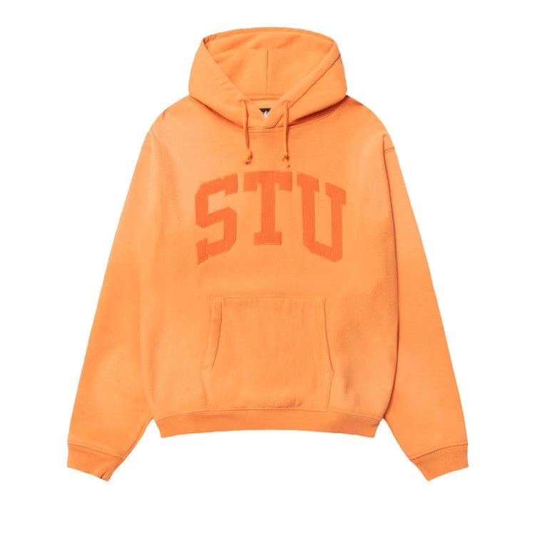 Stussy Stu Appliqué Hoodie Orange
