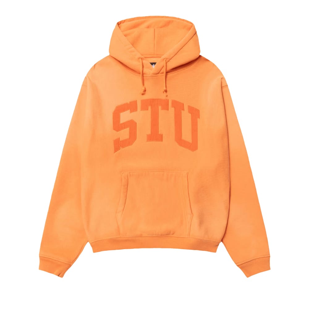 Stussy Stu Appliqué Hoodie Orange