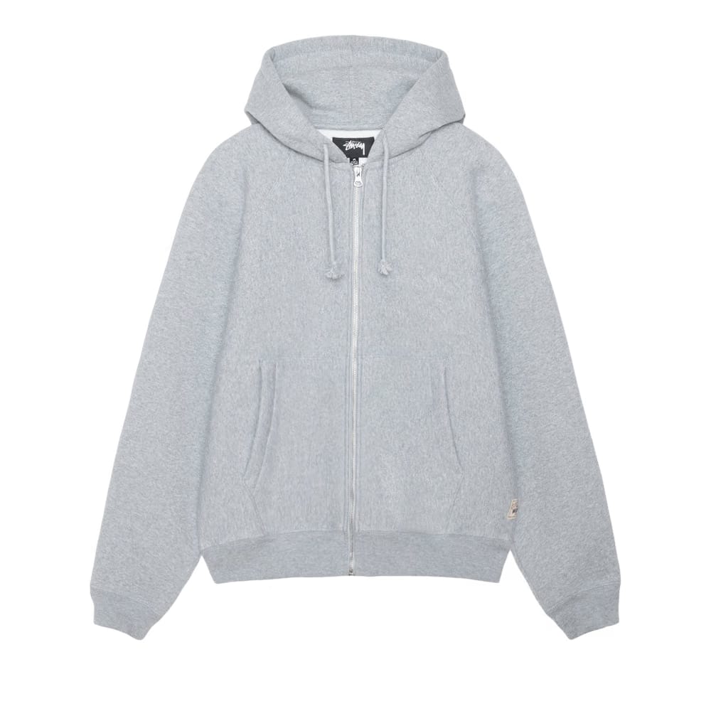 Stussy Raglan Zip Hoodie Grey Heather