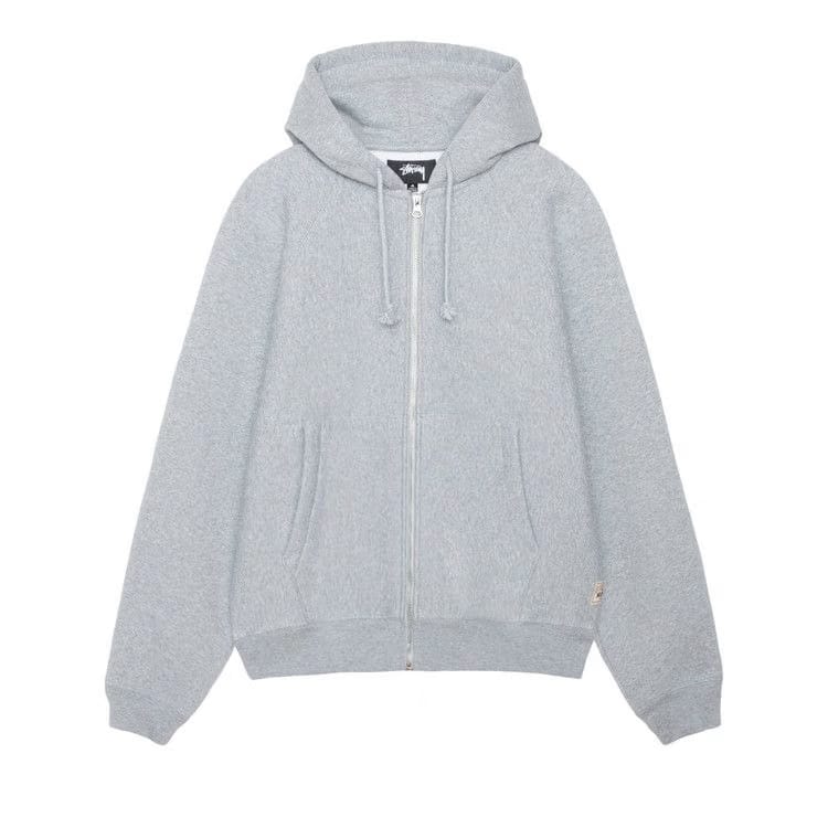 Stussy Raglan Zip Hoodie Grey Heather