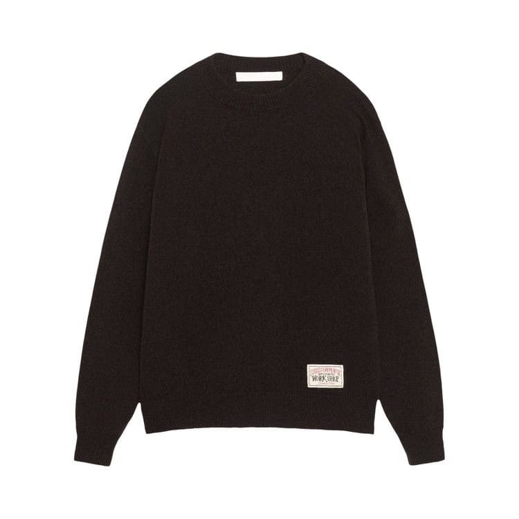 Stussy x Our Legacy Work Shop Knitted Roundneck Sweater Dark Brown Surfman