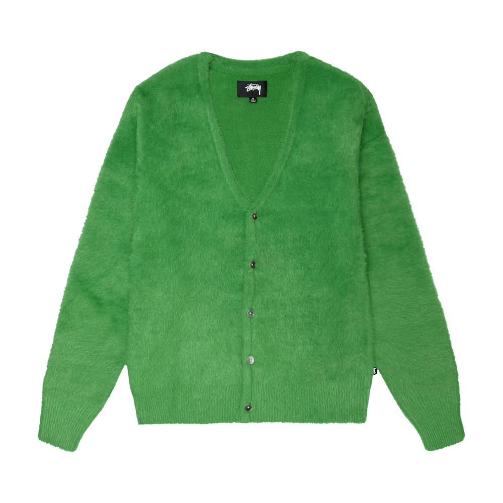 Stussy Shaggy Cardigan Green