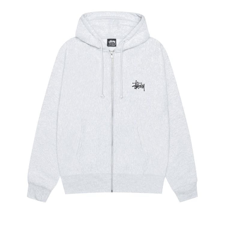 Stussy Big & Meaty Zip Hoodie Ash Heather
