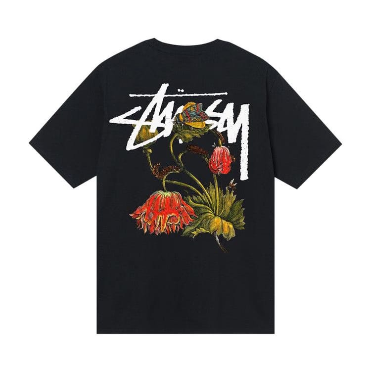Stussy Withered Flower T-Shirt Black