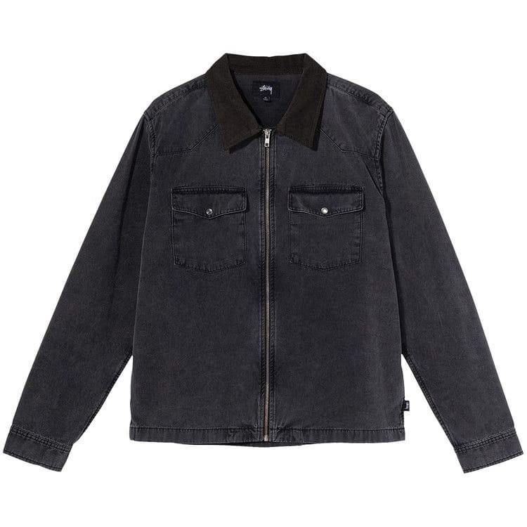 Stussy Washed Canvas Work Shirt Black