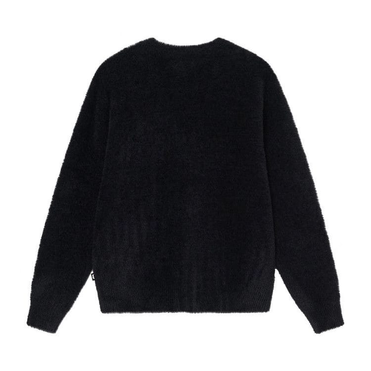 Stussy Shaggy Cardigan Black