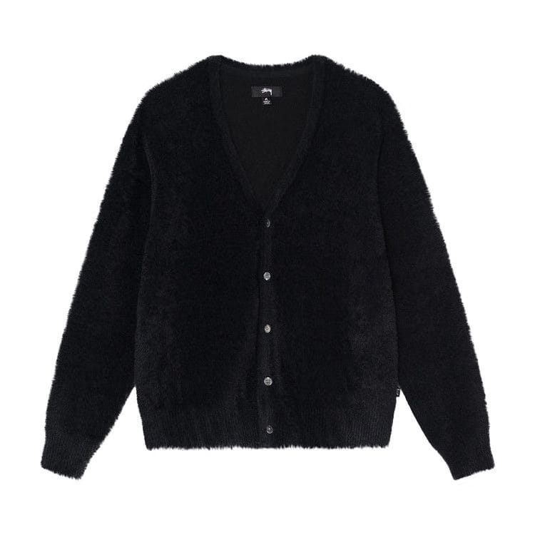 Stussy Shaggy Cardigan Black