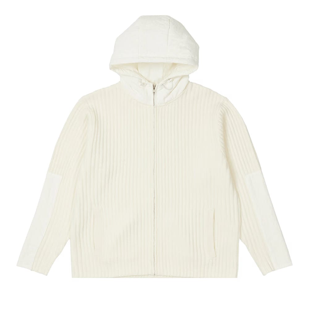 Palace Marine Zip Hood Knit Bone