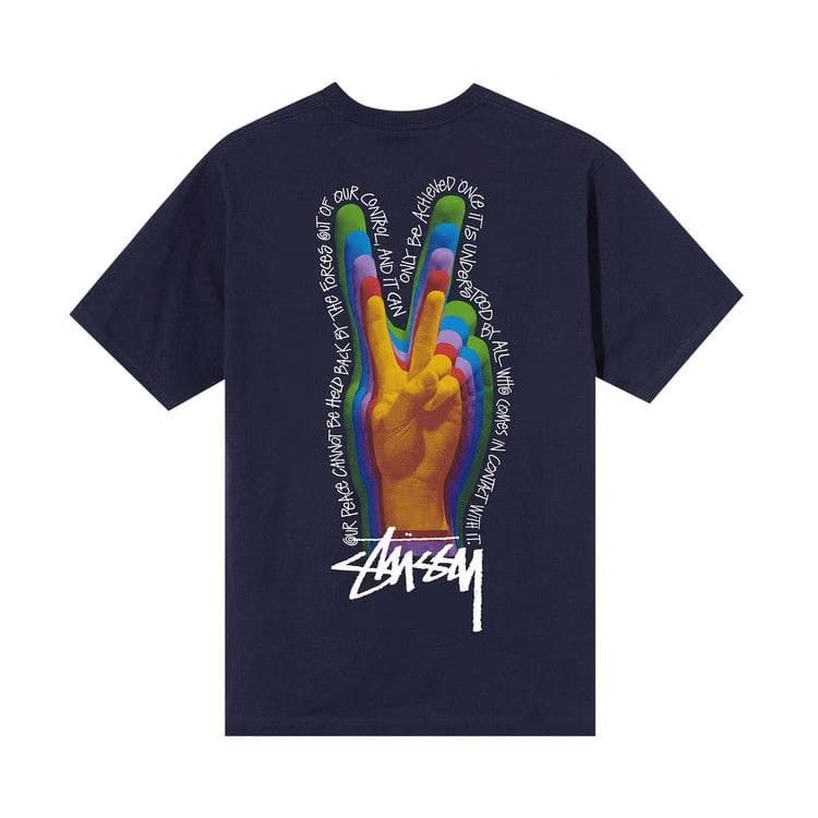 Stussy Peace Sign T-Shirt Navy